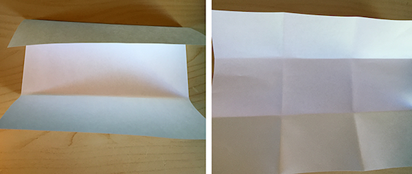 Images of folded paper.