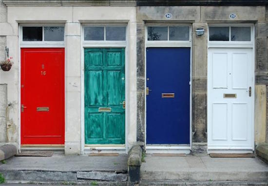 Image of colorful doors